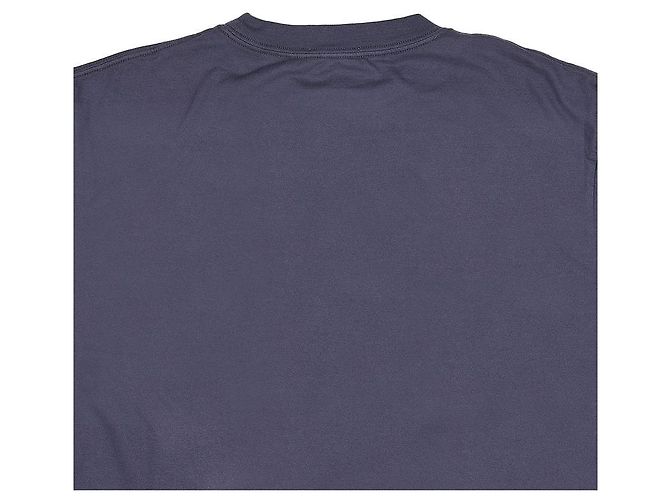 Dior Herren T-Shirt mit ton-in-ton gesticktem Logo Blau - Ansicht 6