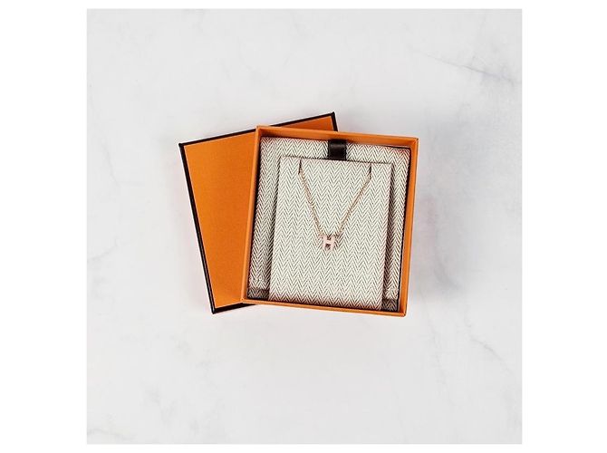 Hermès Colgante Mini Pop Oro Rosa Collar para Mujer Rose Dragée - vista 11