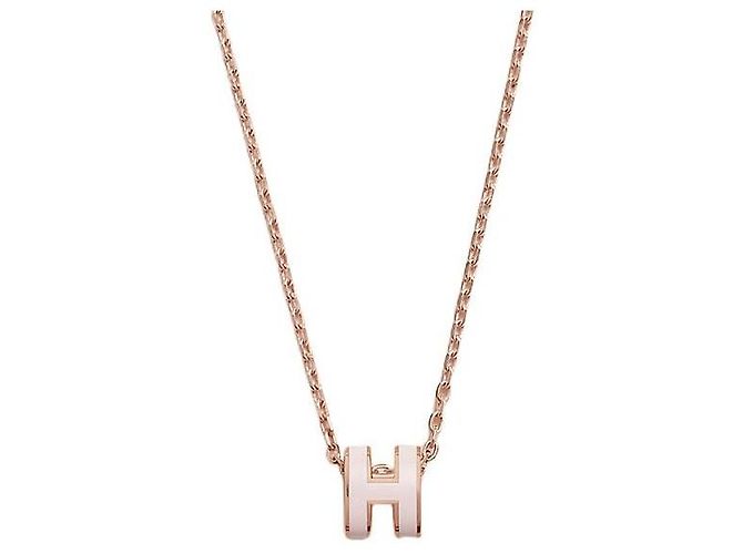 Hermès Colgante Mini Pop Oro Rosa Collar para Mujer Rose Dragée - vista 2