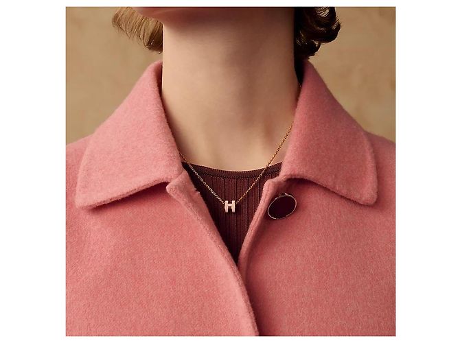 Hermès Colgante Mini Pop Oro Rosa Collar para Mujer Rose Dragée - vista 3