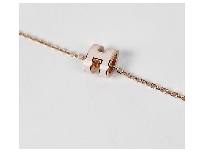 Hermès Colgante Mini Pop Oro Rosa Collar para Mujer Rose Dragée - vista 7