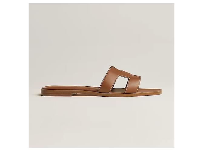 Hermès Sandali e Ciabatte da Donna Oro D'oro - vista 3