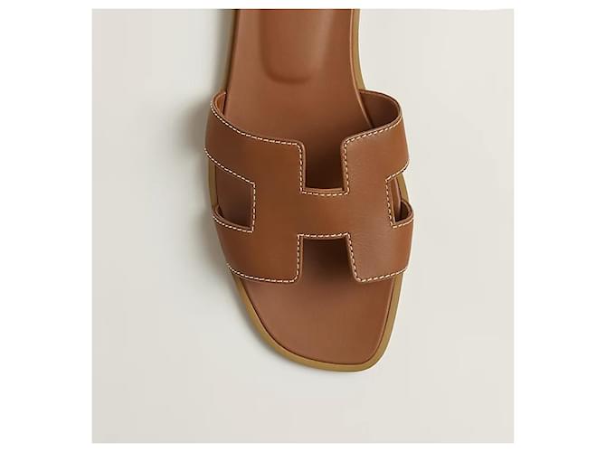 Hermès Sandali e Ciabatte da Donna Oro D'oro - vista 5
