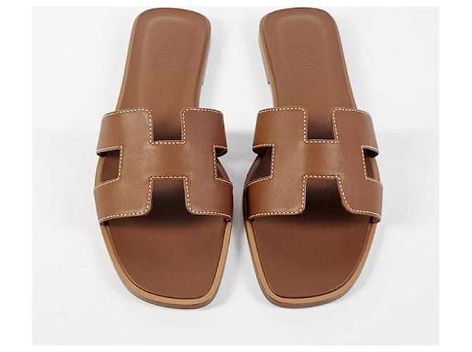 Hermès Sandali e Ciabatte da Donna Oro D'oro - vista 6