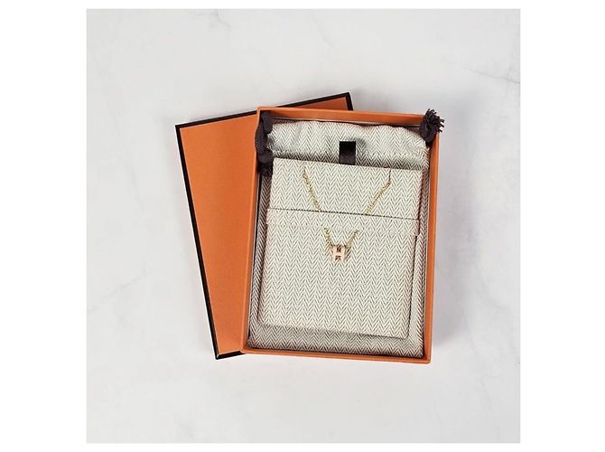 Hermès Colgante Mini Pop Oro Collar para Mujer Rose Dragee Rosa - vista 12