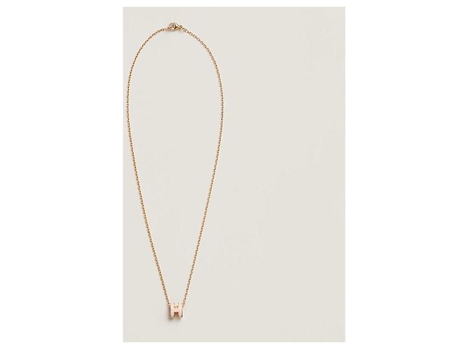 Hermès Colgante Mini Pop Oro Collar para Mujer Rose Dragee Rosa - vista 3
