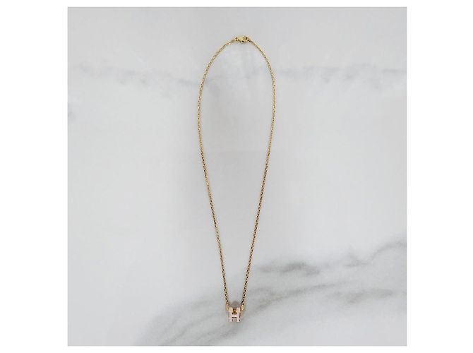 Hermès Colgante Mini Pop Oro Collar para Mujer Rose Dragee Rosa - vista 8