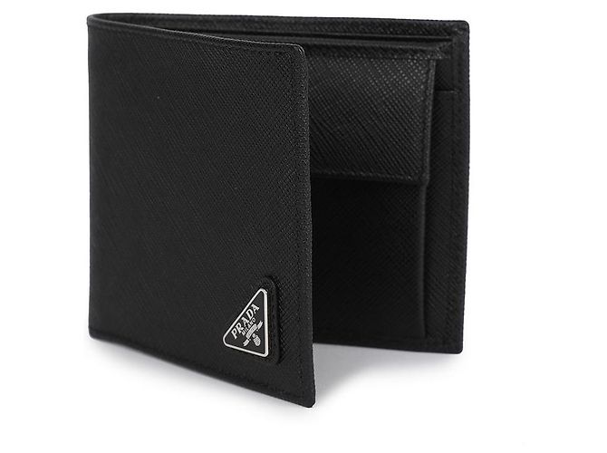 Prada Saffiano Leather Men's Wallet Black - view 4