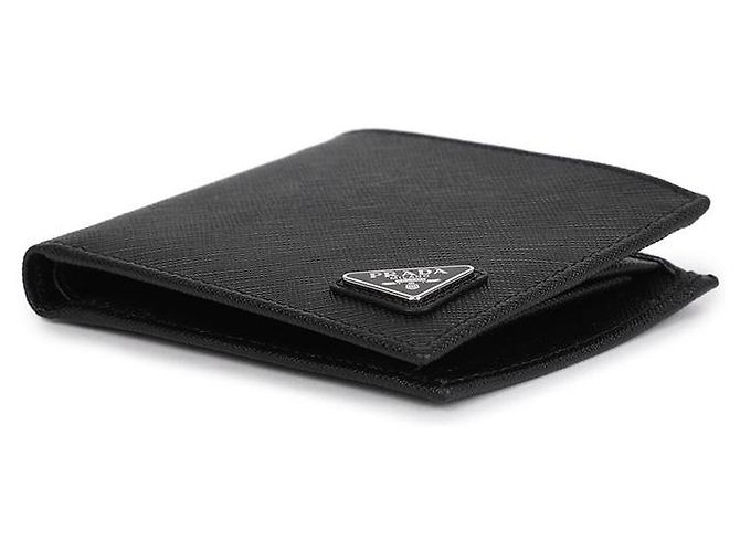Prada Saffiano Leather Men's Wallet Black - view 6