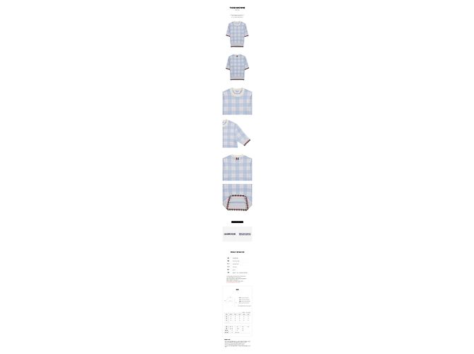 Thom Browne Karo-Wollstrick mit Wellenrand für Damen Mehrfarben - Ansicht 11