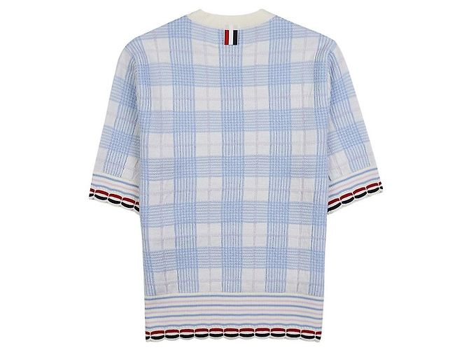 Thom Browne Karo-Wollstrick mit Wellenrand für Damen Mehrfarben - Ansicht 2