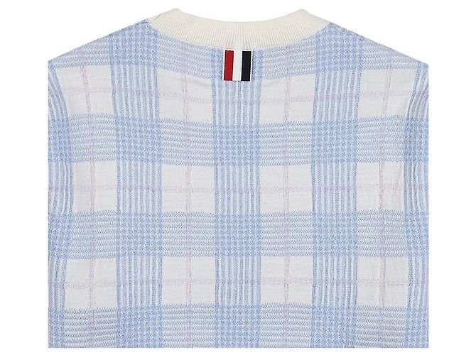 Thom Browne Karo-Wollstrick mit Wellenrand für Damen Mehrfarben - Ansicht 5
