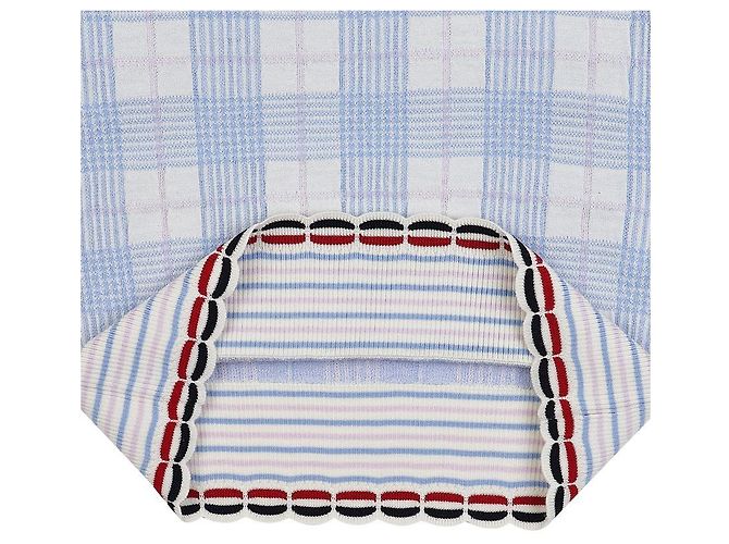 Thom Browne Karo-Wollstrick mit Wellenrand für Damen Mehrfarben - Ansicht 6