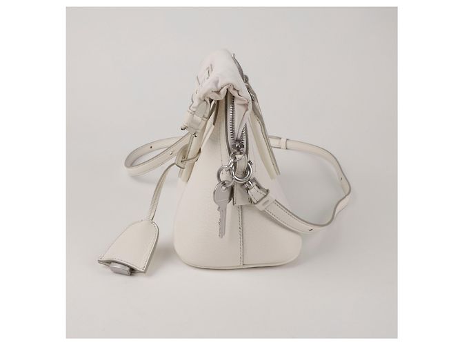 Maison Martin Margiela Mini borsa tote in pelle da donna Avorio Bianco - vista 4