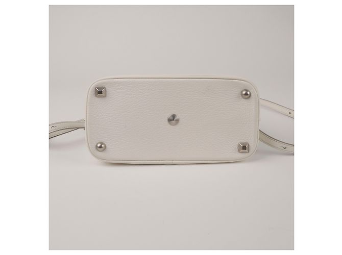 Maison Martin Margiela Mini borsa tote in pelle da donna Avorio Bianco - vista 7