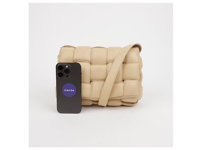 Bottega Veneta Borsa a tracolla imbottita Cassette Marrone - vista 12