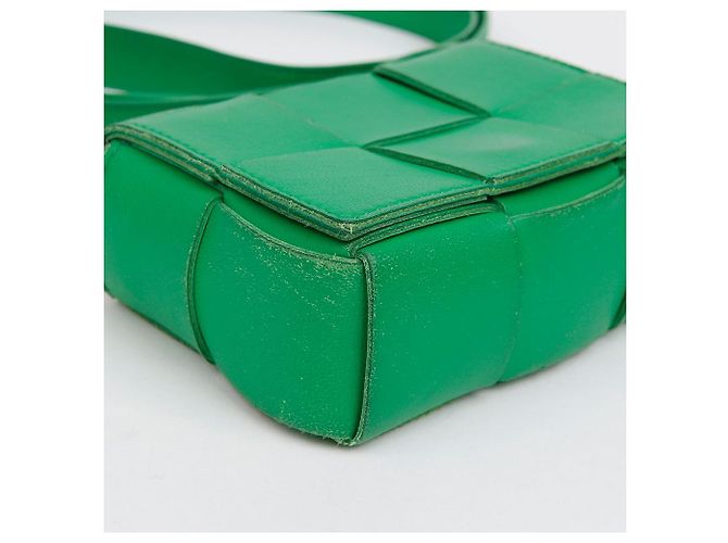 Bottega Veneta Mini borsa a tracolla Candy Cassette Green Verde - vista 9