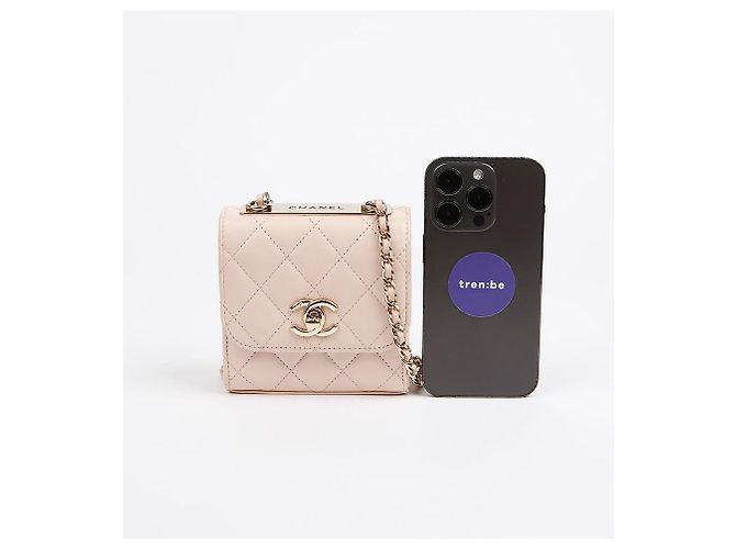 Trendy CC Chanel Borsa a tracolla mini CC di tendenza Rosa - vista 12