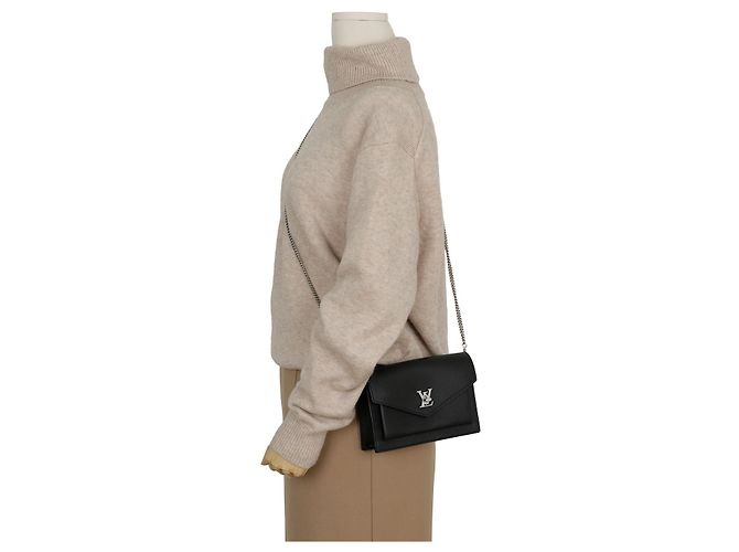 Louis Vuitton La mia Pochette My Lockme con catena, borsa a tracolla e crossbody Nero - vista 13