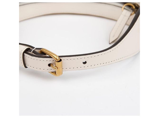 Gucci Mini borsa a tracolla GG Marmont mezzaluna Bianco - vista 7