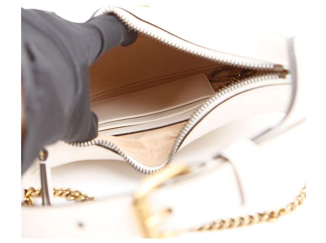 Gucci Mini borsa a tracolla GG Marmont mezzaluna Bianco - vista 9