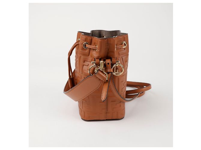 Fendi Montrezor Mini Bucket Bag Braun - Ansicht 2