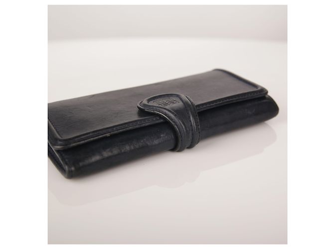 Givenchy Navy Leather Long Wallet Blue - view 2
