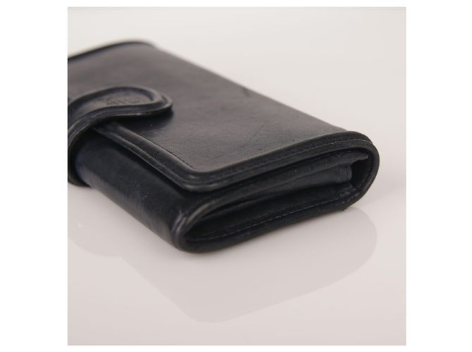 Givenchy Navy Leather Long Wallet Blue - view 5