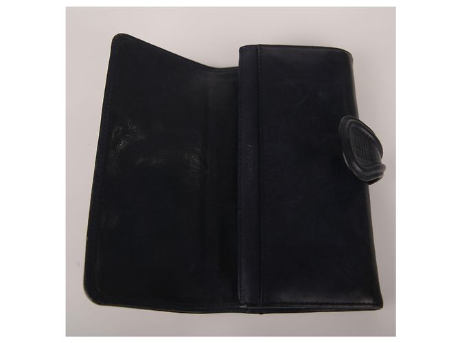 Givenchy Navy Leather Long Wallet Blue - view 7