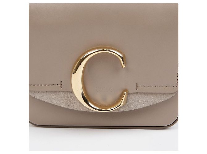 Chloé Mini Borsa a Tracolla Crossbody con Logo Marrone - vista 2