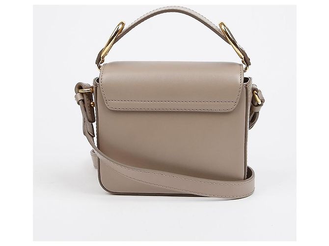 Chloé Mini Borsa a Tracolla Crossbody con Logo Marrone - vista 3