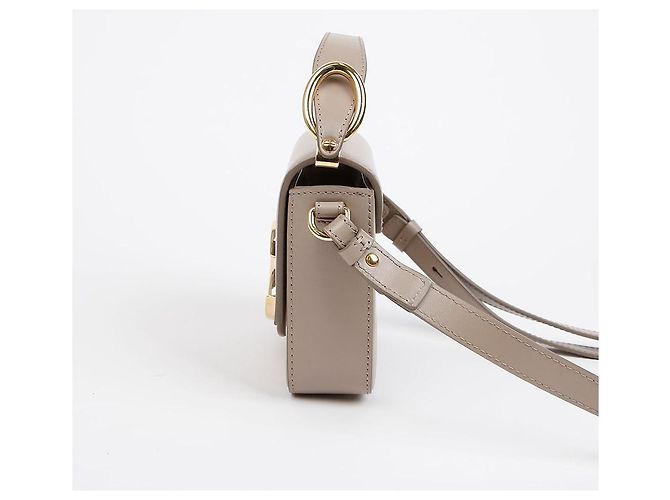Chloé Mini Borsa a Tracolla Crossbody con Logo Marrone - vista 4