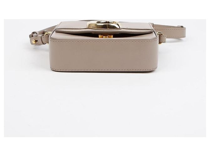 Chloé Mini Borsa a Tracolla Crossbody con Logo Marrone - vista 5