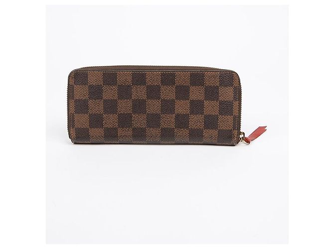 Louis Vuitton Clemence Wallet Damier Ebène Canvas Long Wallet Cherry Brown Braun - Ansicht 3