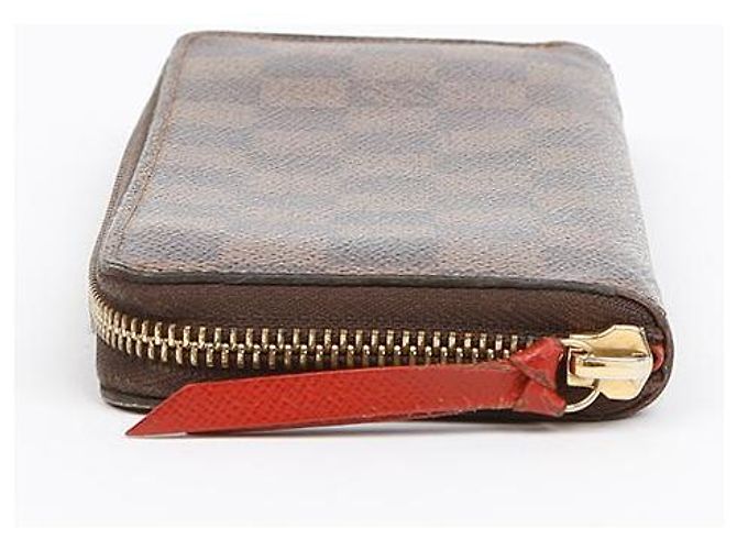 Louis Vuitton Clemence Wallet Damier Ebène Canvas Long Wallet Cherry Brown Braun - Ansicht 4