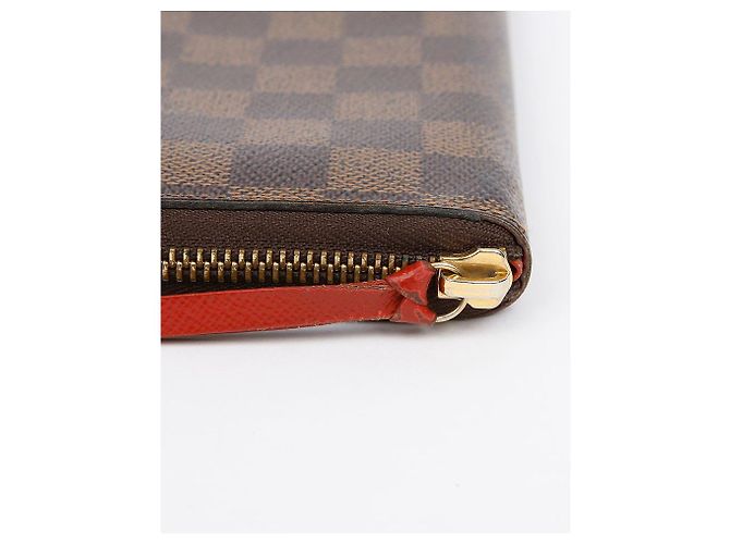 Louis Vuitton Clemence Wallet Damier Ebène Canvas Long Wallet Cherry Brown Braun - Ansicht 5