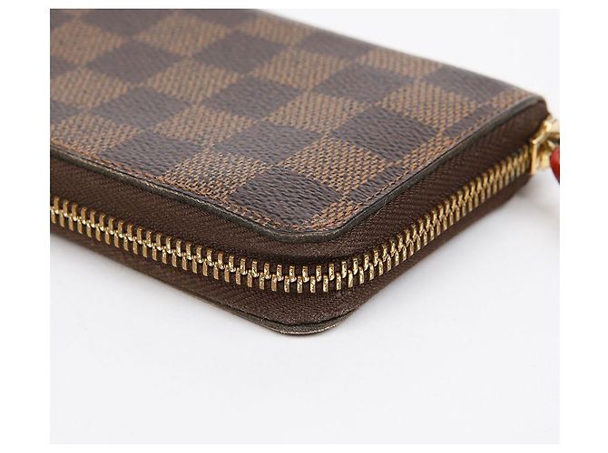 Louis Vuitton Clemence Wallet Damier Ebène Canvas Long Wallet Cherry Brown Braun - Ansicht 8