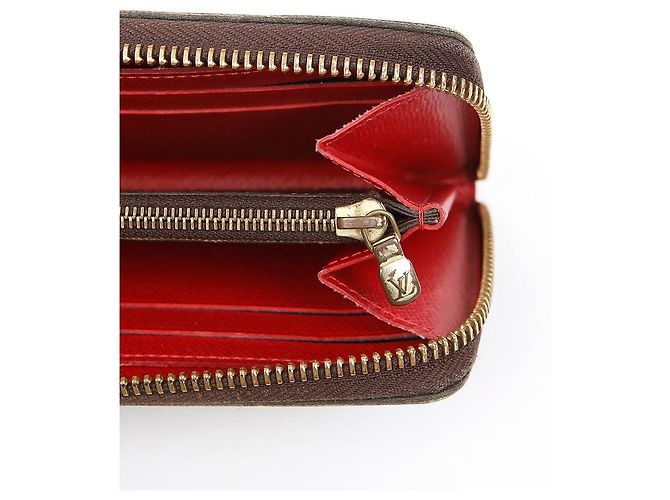 Louis Vuitton Clemence Wallet Damier Ebène Canvas Long Wallet Cherry Brown Braun - Ansicht 9