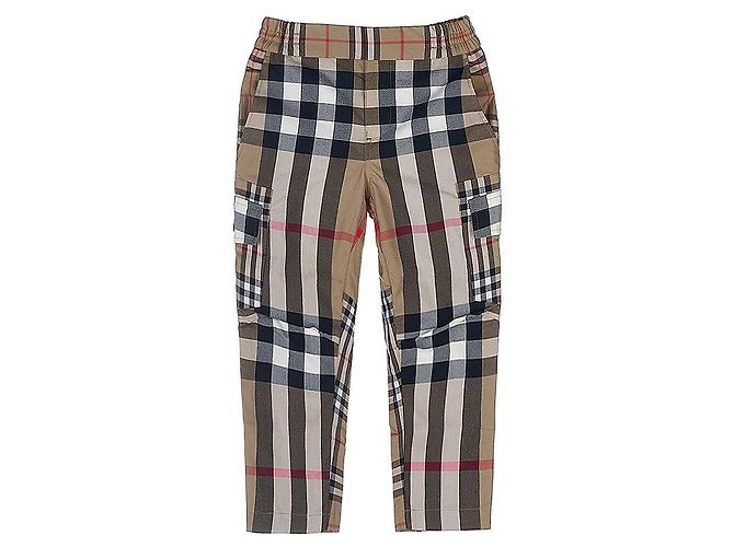 Burberry Pantaloni cargo Gordon in cotone a quadri contrastanti Multicolore - vista 10