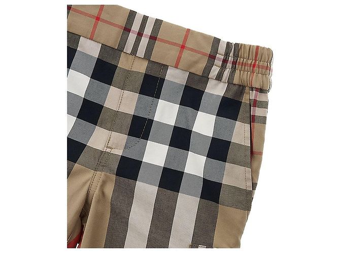 Burberry Pantaloni cargo Gordon in cotone a quadri contrastanti Multicolore - vista 4