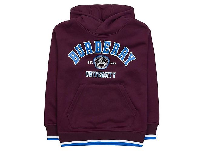Burberry Moletom de algodão com gráfico Talbot College Preto - vista 10
