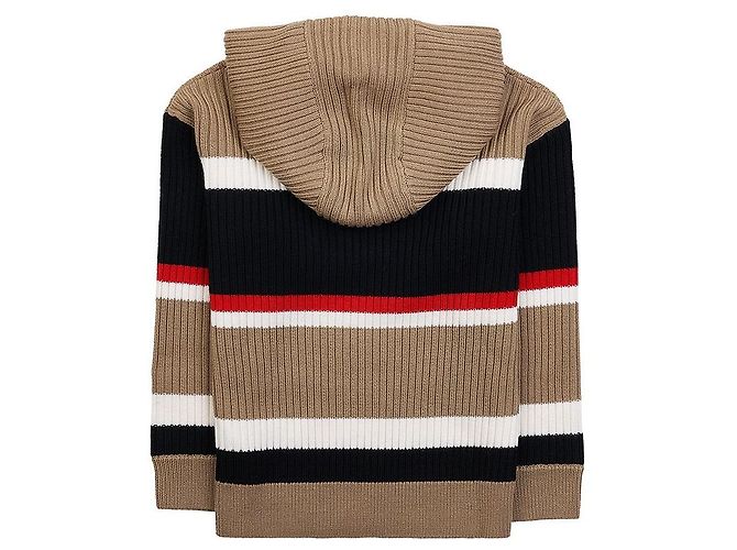 Burberry Sudadera de lana bordada para niño EKD GRAYSEN STRIPE Multicolor - vista 2