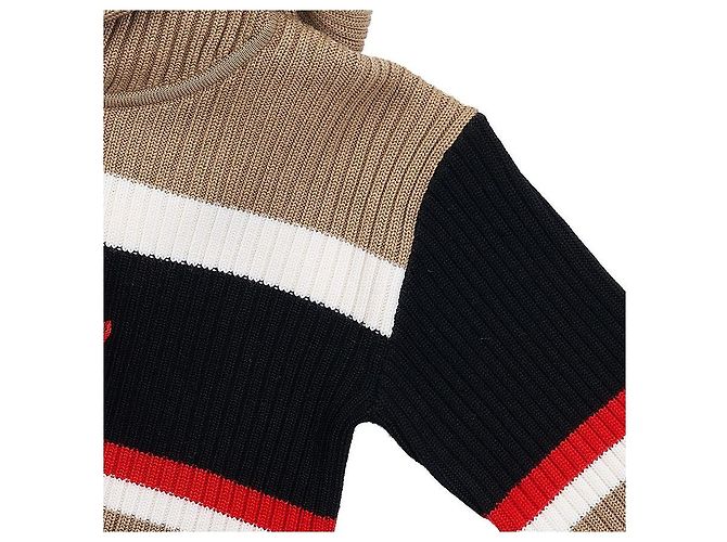 Burberry Sudadera de lana bordada para niño EKD GRAYSEN STRIPE Multicolor - vista 4