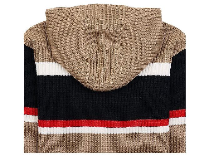 Burberry Sudadera de lana bordada para niño EKD GRAYSEN STRIPE Multicolor - vista 7