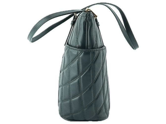 Bally Nova bolsa de ombro feminina Damira QT em couro acolchoado preto Medium Shopper - vista 5