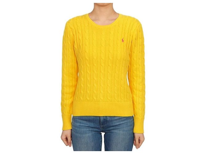 Ralph Lauren Strickware für Kinder YELLOW (Erwachsenengröße verfügbar) Golden - Ansicht 2