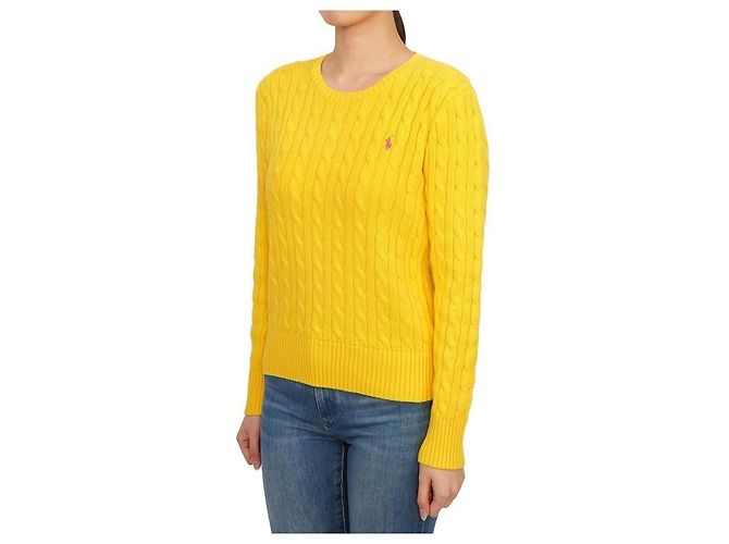 Ralph Lauren Strickware für Kinder YELLOW (Erwachsenengröße verfügbar) Golden - Ansicht 3