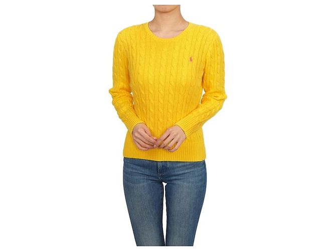 Ralph Lauren Strickware für Kinder YELLOW (Erwachsenengröße verfügbar) Golden - Ansicht 5