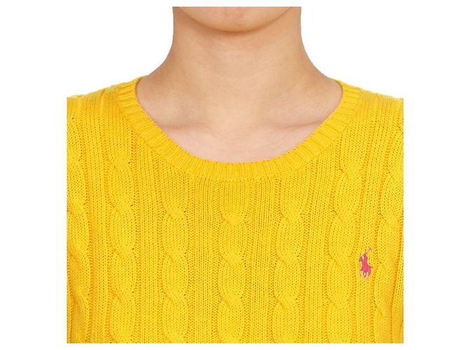 Ralph Lauren Strickware für Kinder YELLOW (Erwachsenengröße verfügbar) Golden - Ansicht 6