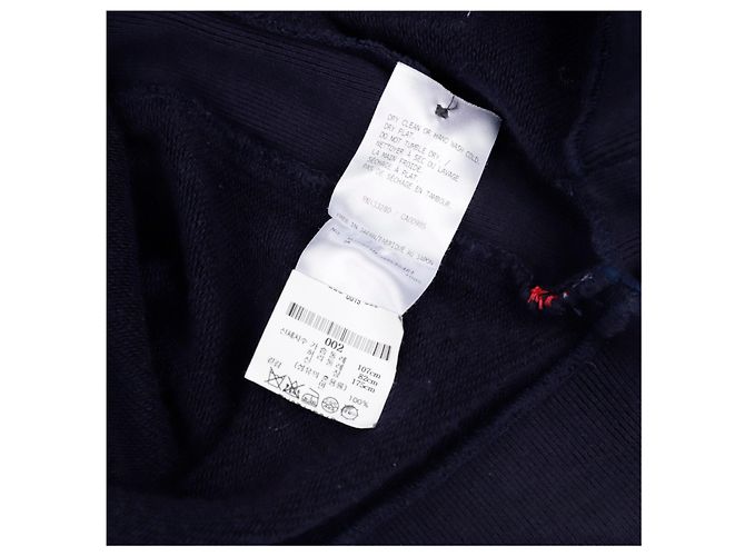 Thom Browne Classic Engineered Sweatshirt mit diagonalen Streifen für Herren Navy Blau - Ansicht 12